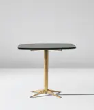 Fontana Arte, Rare side table, model no. 2306, circa 1964, Coloured mirrored glass, painted metal, brass, rubber