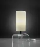 Gio Ponti, Table lamp, circa 1968, Acrylic, chromium-plated brass