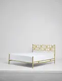 Bed by Osvaldo Borsani and Arnaldo Pomodoro, 1950s, Brass, painted metal, sold Oct 2018