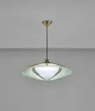 Max Ingrand, Ceiling light, circa 1956, Glass, brass