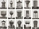 Bernd and Hilla Becher, Water Towers, 1965-1997, gelatin silver print, in 15 parts