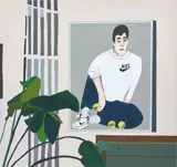 Jonas Wood, Wimbledon I, 2011, oil and acrylic on canvas