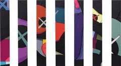 T.N.O.N. - L by Kaws, 2012, acrylic on canvas, in 7 parts, sold Mar 2017