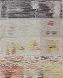 Margo Wolowiec, Untitled, 2014, ink, fabric dye on hand woven polyester, cotton and linen