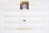 Rashid Johnson, Sechs Consciousness, 2010, ceramic tiles, gold spray paint, shea butter, vinyl LP in sleeve