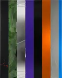 Anselm Reyle, Untitled, 2008, mixed media on canvas, in artist's frame