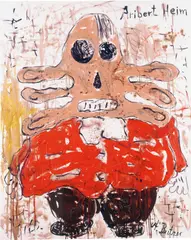 Aribert Heim by André Butzer, 2005, oil on canvas, sold Mar 2017