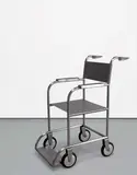 Mona Hatoum, Untitled (wheelchair), 1998, steel and rubber