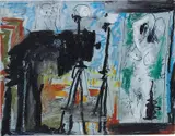 Pablo Picasso, Le Photographe, 1964, gouache and pencil on paper