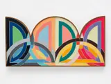 Richard Pettibone, Frank Stella Takht-i-Sulayman 1967, 1972, oil and graphite on canvas, in artist's frame