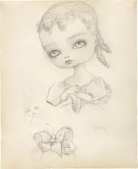 Mark Ryden, Daisy, 2010, graphite on paper, in artist's frame