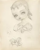 Mark Ryden, Daisy, 2010, graphite on paper, in artist's frame