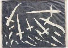 Jan Fabre, Swords and Crosses, 1989, Biro on paper