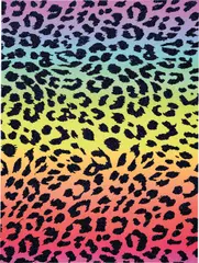 Radioactive Cheetah by Rob Pruitt, 2013, acrylic, enamel and glitter on linen, sold Mar 2017