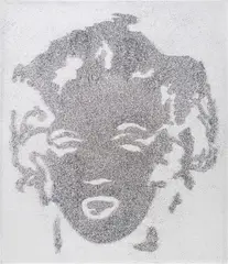 Reversal Grey Marilyn by Vik Muniz, 2003, cibachrome print, sold Mar 2017