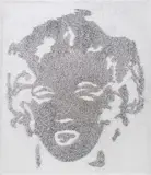 Reversal Grey Marilyn by Vik Muniz, 2003, cibachrome print, sold Mar 2017