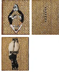 three works: (i) Neverending (ii) Men Behind Bars (iii) Go AS Far as You Can Go by Dash Snow, 2006-2007, collage on paper, sold Mar 2017