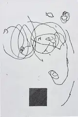Louis Eisner, Box 23, 2013, oil, graphite and marsh ink on linen