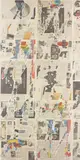 Nikolas Gambaroff, Untitled, 2011, newsprint on aluminium