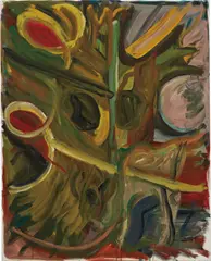 Untitled by Josh Smith, 2009, oil on canvas, sold Apr 2017