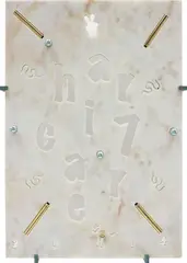7 hair care by George-Henry Longly, 2014, marble, Yves Saint Laurent Touche Eclat, whipped cream chargers and steel fixings, sold Apr 2017