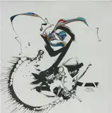 Katrin Fridriks, Bells Are Ringing Nr. 14, 2011, acrylic on polygravure