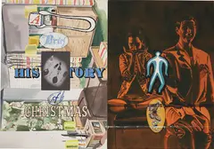 David Salle, History of Christmas, 1996, oil, acrylic, silkscreen and photosensitized linen on canvas, in 2 parts