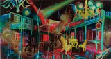 Rosson Crow, The Widow Garret's View of Deadwood, 2007, oil, acrylic and enamel on canvas