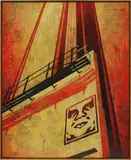 Shepard Fairey, Sunset & Vine Billboard, 2011, mixed media on canvas, in artist's frame
