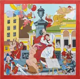 Dog’s Playground by Konstantin Zvezdochetov and Oleg Kulik, 2006, oil on canvas, sold Apr 2017