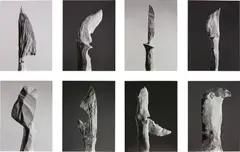Erin Shirreff, Eight works (i-viii) Knife, 2008, (i-viii) black and white archival pigment print