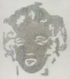 Reversal Grey Marilyn (Pictures of Diamond Dust) by Vik Muniz, 2003, cibachrome, sold Apr 2017