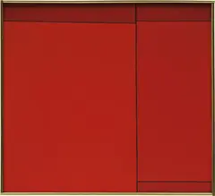Athabascan IV by Ludwig Sander, 1972, acrylic on canvas, in artist's frame, sold Apr 2017