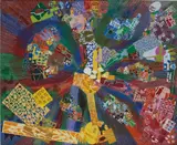 Bernard Cohen, Territory, 1977-78, acrylic on linen