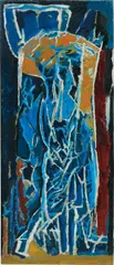 Figure Composition (Stable Interior Series) by David Bomberg, 1919, oil on paper laid on plywood, offered Apr 2017