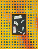 Brian Clarke, Untitled, 2012, watercolour, oil, crayon, collage elements on paper