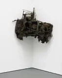 Peter Buggenhout, The Blind leading the Blind #34, 2009, metal, plastic, household dust, polyester and wood