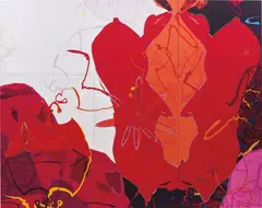 Eric and Heather ChanSchatz, PTG.92 Untitled (UN.0064), 2007, screenprint on silk, diptych