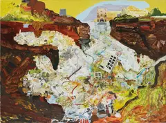 Lisa Sanditz, Ameristar, 2006, oil and wax on canvas