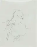 Chloe Piene, Two Ribs, 2008, charcoal on vellum paper