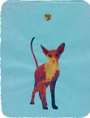 Christian Holstad, Scaredy Cat #21, 2005-2006, collage on paper