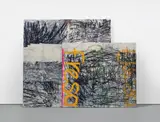 Oscar Murillo, Untitled, 2012, oil, oil stick and dirt on canvas