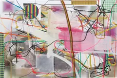 Albert Oehlen, Abyss, 1997, inkjet, oil, acrylic and spray enamel on canvas