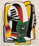 Fernand Léger, Composition à la fleur, 1931, oil on canvas laid on board