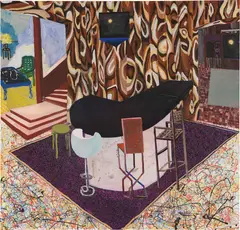 Basement by Shara Hughes, 2007, oil on canvas, sold Jun 2017