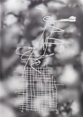 Jeff Elrod, Vapor Drawing, 2012, acrylic on canvas