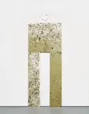 Dan Colen and Joe Bradley, Shitface, 2007, oil and gum on canvas, in 4 parts