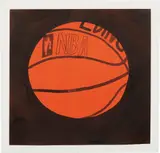 Jonas Wood, B-ball 9, 2008, acrylic and ink on paper