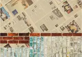 Kelley Walker, Untitled, 2008, four colour process silkscreen on canvas with newspaper