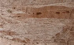 Gal Weinstein, Petra, 2014, steel wool on plywood